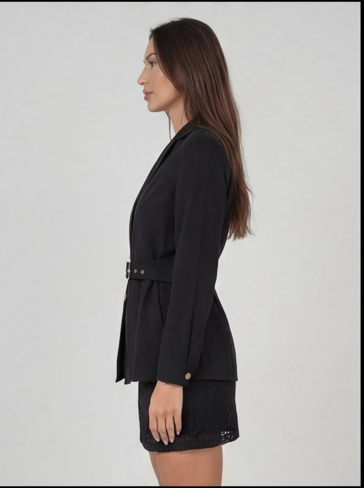 Chemise manches longues avec ceinture